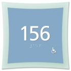 Room Number Sign - Handicap Accessible