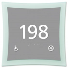 Room Number Sign - Handicap Accessible/No Smoking
