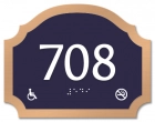 Room Number Sign - No Smoking/Handicap Accessible