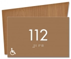 Room Number Sign - Handicap Accessible