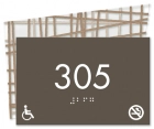 Room Number Sign - No Smoking/Handicap Accessible