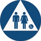 California Code Unisex Restroom Sign - Handicap Accessible