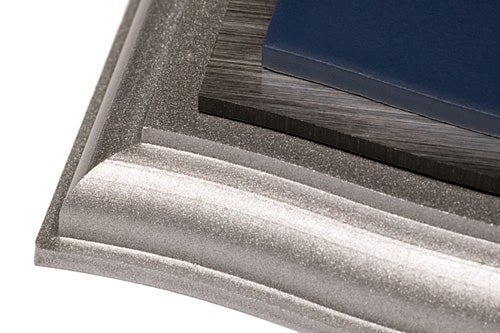 Corner Detail - Marine Blue with Silver Backplate