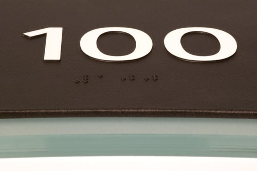 Braille Detail (Braille Not Available On All Signs)