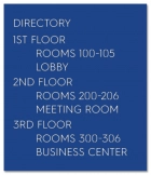 10-Line Directory Sign