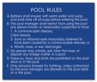 Alaska Pool Hygiene Rules Sign
