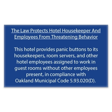 CA Housekeeper Protection Notice - 3 Pk - Acrylic