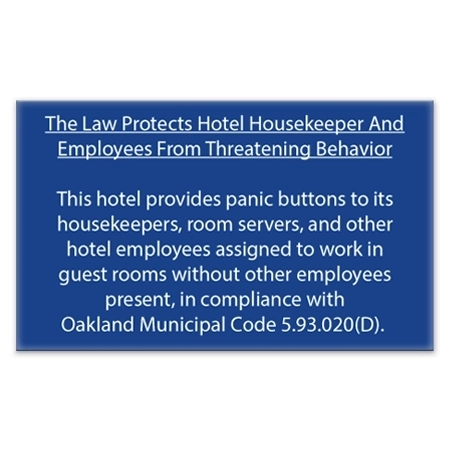 CA Housekeeper Protection Notice - Celtec - 3 Pk