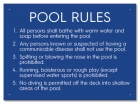 Connecticut Pool Rules Sign