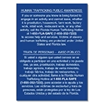 Florida Bilingual Human Trafficking Sign