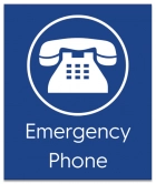 Illinois Emergency Phone Sign