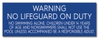 Indiana No Lifeguard on Duty Sign