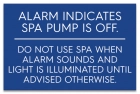 ISPSC Spa and Hot Tub Alarm Sign