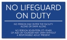 Kentucky No Lifeguard On Duty Sign