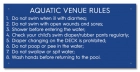 MAHC Bathhouse Sign for Pool Hygiene Facilities