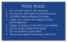 MAHC Pool Hygiene Rules Sign