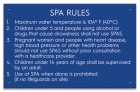MAHC Spa Rules Sign