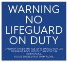 Maine No Lifeguard On Duty Warning Sign