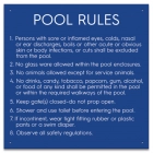 Maricopa County, Arizona Pool Rules Sign