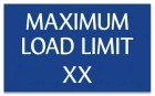 Maximum Load Pool Rules Sign