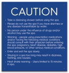 Montana Spa Rules Sign