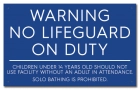 Nevada No Lifeguard Sign