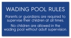 New Jersey Wading Pool Rules Sign