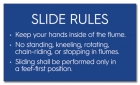 New York City White-Water Slide Rules Sign