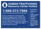 New York Human Trafficking Notice Sign