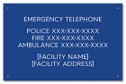 Ontario Canada Emergency Phone Sign