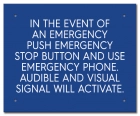 Ontario Canada Emergency Stop Button Sign