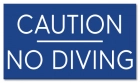 Ontario Canada No Diving Sign