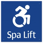 Spa Lift Sign with Dynamic ISA Symbol - Large