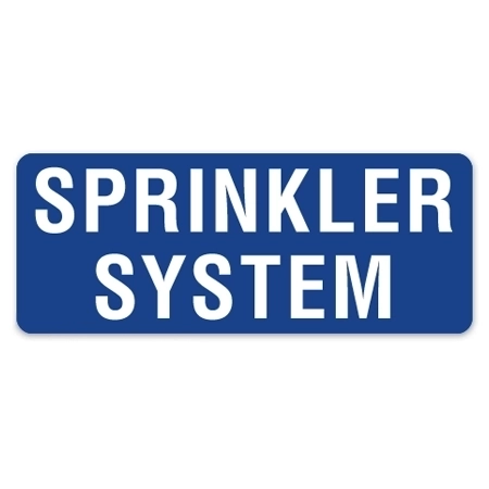 Sprinkler System Label