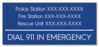 Tennessee Emergency Contacts Sign