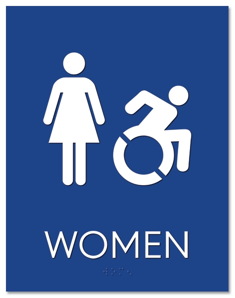 Women Sign w/Female & Dynamic ISA Symbols