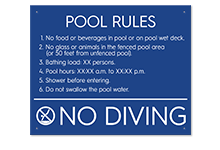 Pool Signs