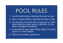 Pool/Spa Signs