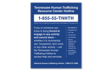 Human Trafficking Signs