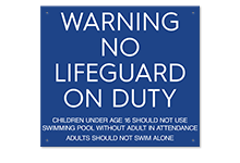 Pool/Spa Signs