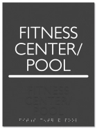 3-Line Common Room Sign - Exterior Use