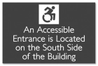 Accessible Entrance Location Sign w/Dynamic ISA Symbol