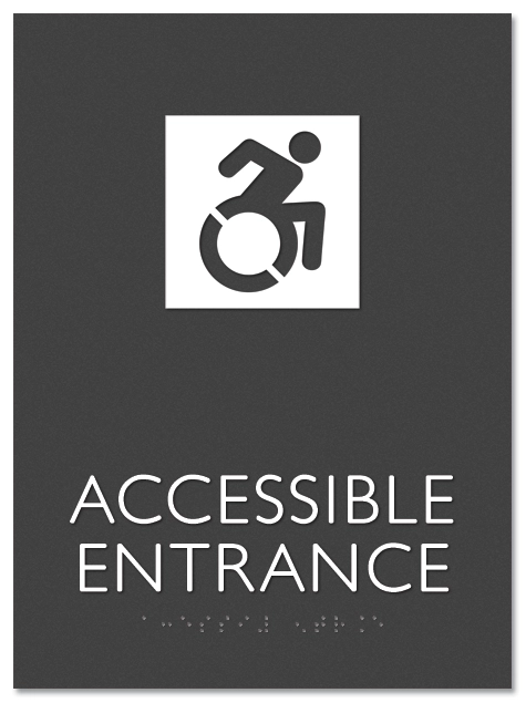Accessible Entrance Sign w/Dynamic ISA