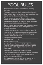 Arkansas Pool Rules Sign