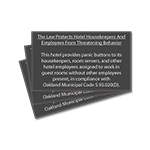 CA Housekeeper Protection Notice - 3 Pk - Acrylic
