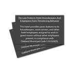 CA Housekeeper Protection Notice - Celtec - 3 Pk