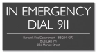 California In Emergency Dial 911 Sign