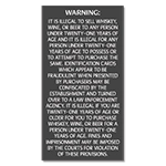Colorado Alcohol Age Warning Sign