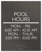 Common Room Sign w/Hours