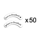 Deadbolt Decals - Package of 50